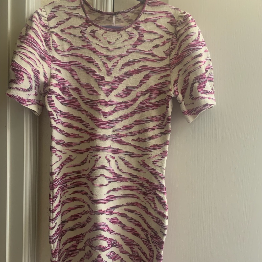 Free people take me out animal print mini dress